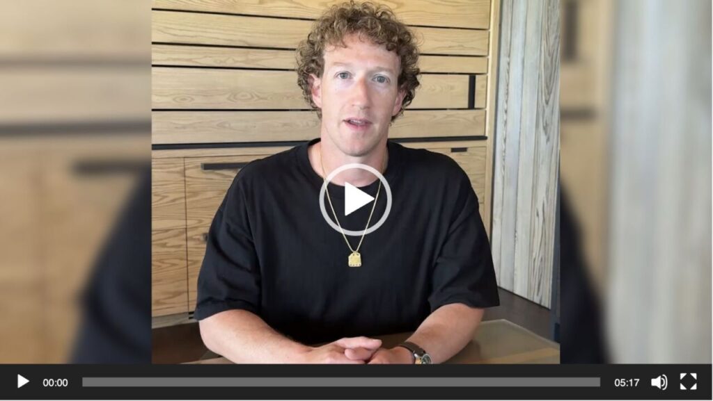 Mark Zuckerberg video